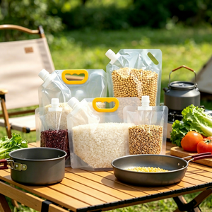 Wholesale 10L <b>Practical</b> Easy Fill Spout Bag Stand Up Design For Travel Outdoor Cereal Storage - Product Image 1