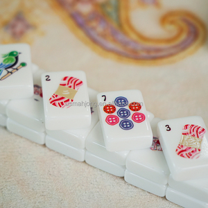 Set da Viaggio in Acrilico di Lusso con Tessere Bianche a Tema Gatto Cheeky Cat, 160 Pezzi, 1 Strato, Mahjong Americano - Product Image 5