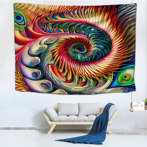 Yoga psychedelic tường treo tấm thảm chăn đầy màu sắc thăng hoa tùy chỉnh tường trang trí thiên hà tấm thảm - Product Image 5