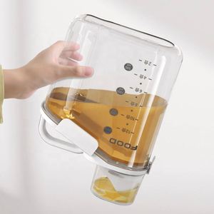 In Stock Plastic Bulk Food Storage <b>Container</b> Grain Transparent Tank Rice Barrel Cereal Dispenser With Silicone Sealing Ring - Product Image 3