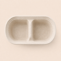 Assiettes compostables en bagasse à 2, 5 ou 6 compartiments, barquettes alimentaires jetables en fibre de canne à sucre avec couvercles, biodégradables pour fêtes, traiteur et pique-niques