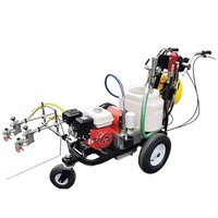 Machine de marquage par pulvérisation à froid de route à double pistolet simple pour la peinture de ligne de parking de construction