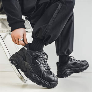 Chaussures de sport de luxe de haute qualité pour hommes, semelle épaisse, plateforme, empeigne en mesh, antidérapantes, confortables, lacets, streetwear, chaussures de marche - Product Image 6