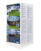 Bestway 56977 5,49 m X 1,22 m Runder Rahmenpool-Set 18ft mit Pumpe, Leiter und Abdeckung