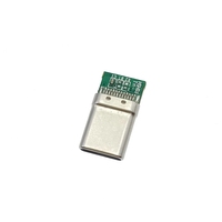 Conector de placa PCB USB 3,1 Tipo-C PD 20W Conector Adaptador de receptáculo macho de 5 pines para soldar Cable Soporte de alta corriente