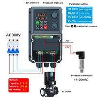 Inverter VFD (Variable Frequency Drive) Tahan Air IP66 Satu Fasa 220v 7.5kw dengan Pompa Air dan Motor Kipas