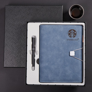 Set de Regalos Corporativos Personalizables: Agenda de Cuero PU con Tapa Dura A5, Bolígrafo y Taza Térmica para Promociones - Product Image 3