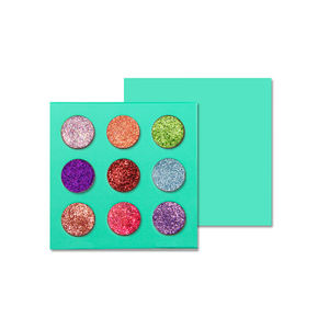 Paleta de sombras de ojos para escenario, 9 colores, lentejuelas brillantes e impermeables - Product Image 4