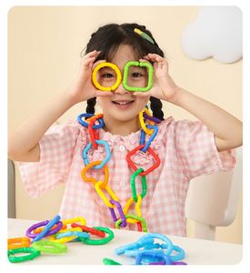 Columpio de Pájaro Arcoíris, Seguro para Escalar, de Plástico, con Eslabones de Cadena y Anillos para Bebés, Juguete Educativo DIY Personalizado Yr791 - Product Image 2