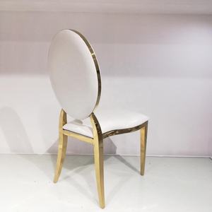Sillas <span class=keywords><strong>de</strong></span> comedor modernas con patas doradas, sillas apilables ovaladas, para salón <span class=keywords><strong>de</strong></span> banquetes, boda, decoración para eventos - Product Image 6