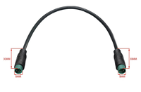 Câble connecteur étanche M8 2 mâles/femelles IP67 pour capteurs et vélos électriques
