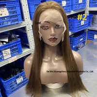 Perruque Lace Front HD 13x4 sans colle, cheveux humains vierges vietnamiens SDD, ultra-lisses, 22-24 pouces, 500g, entièrement tissée à la main
