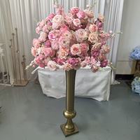 IFG 2026 Bunga Bola Buatan Tangan Warna Pink Muda 70cm Terbaik untuk Dekorasi Tengah Meja Pernikahan, Paskah & Natal