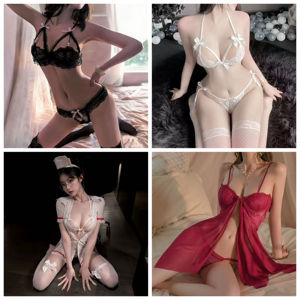 Sexy Lingerie senza spalline <span class=keywords><strong>pizzo</strong></span> seducente pigiama estivo Sexy in acciaio per raccogliere uniforme vestito seducente stile europeo - Product Image 5