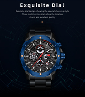 Mini Focus MF0401G Best Seller Montre de course pour homme Chronographe Lumineux Tachymètre Sportif