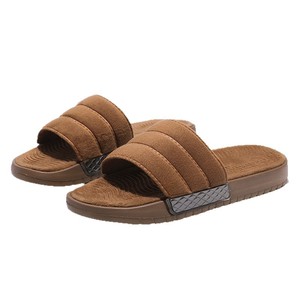 New 2025 Fashion Fluff Slippers Light Weight Korean Style Custom Logo Solid Arch <b>Support</b> Open <b>Toe</b> Big Size 12 Men Boy - Product Image 2