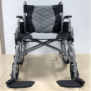 Fauteuil roulant portable multifonctionnel, scooter de mobilité manuel pliable et léger pour personnes âgées et handicapées, avec frein en U, confortable - Product Image 1