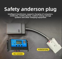 Panneau solaire monocristallin pliable haute puissance 300W avec connecteur MC4 pour la charge de station d'alimentation