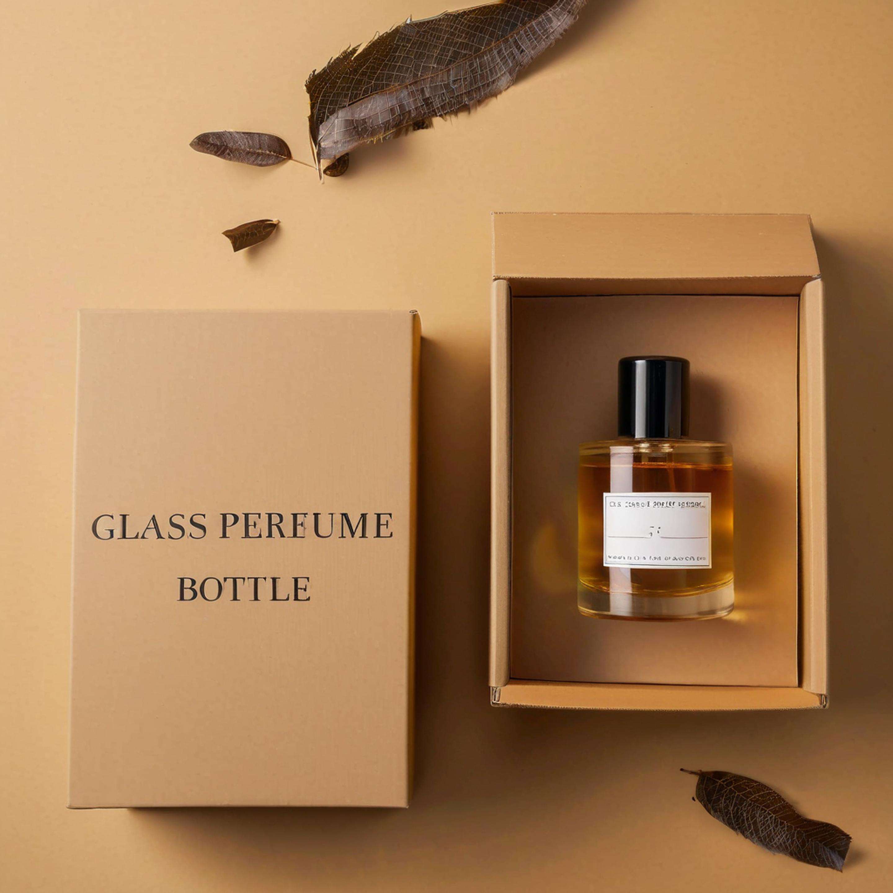 Luxury Perfume Bottle with Ribbon Cap 75ml 30ml