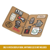 Flip-Page Patch Book: Mini-Organizer mit herausnehmbaren Ringbindern und Emaille-Pin-Display aus modischem PU