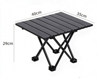 Table pliante d'extérieur portable, compacte, durable, résistante à la rouille, stable, pour le camping, les pique-niques, les voyages en voiture, la plage, la terrasse