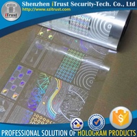 Film holographique 3D transparent