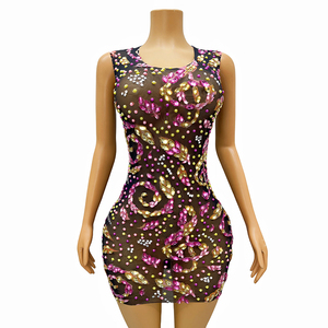 Vestido de fiesta de lujo Fiesta Cóctel <span class=keywords><strong>Vestidos</strong></span> para niñas con ropa de fiesta de cristal Vendedores de <span class=keywords><strong>boutique</strong></span> Mujeres Sexy - Product Image 1