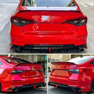 Aileron de coffre arrière style YF pour Honda Civic 11e génération berline 4 portes 2022 et plus, extension d'aileron de coffre arrière - Product Image 5