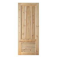 Porte en bois de sapin naturel écologique, sur mesure, résistante à l'humidité, pour buanderie intérieure