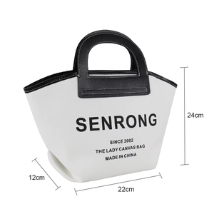 Sac en toile recyclée avec poignée en cuir 2022, impression personnalisée, 100% coton biologique, vente en gros pour femmes, multifonctionnel - Product Image 6