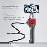 Ralcam 6.2Mm Ip67 Caméra endoscope articulée 360 étanche à quatre voies Snake1M endoscope Iphone