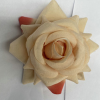 Nouveau style Artificielle Rose Fleur Tête velours Matériel Fait À La Main Nouvel An Arrangement Pour La Décoration De Mariage fleur