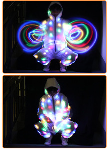 Gilet LED Luminoso per Performance Notturne, Accessori per Cantanti e Ballerini di Danza Moderna, Costumi Luminosi Estivi per Spettacoli - Product Image 6