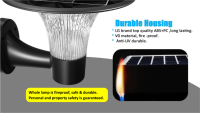 Applique murale solaire LED LEAD avec indice de protection IP65, options 3000K, 4000K, 6000K, garantie 3 ans, lampe murale extérieure pour villa, cour