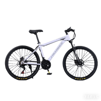 Vélo de montagne en acier à haute teneur en carbone de 26 pouces, bicyclette, bicicleta, système de frein à disque double, avec 21 vitesses, VTT pour le cyclisme