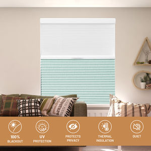 벌집 블라인드 전기 원격 제어 이중층 벌집 RV 커튼 캐러밴 창 블라인드 - Product Image 2