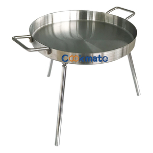 野营篝火 <span class=keywords><strong>Griddle</strong></span> 平圆面格栅顶部不锈钢炒锅 - Product Image 1