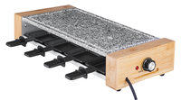 Grill Raclette Électrique de Table Yilian en Acier 1200W Double Tension Surface Antiadhésive Sécurité Flamme Allumage Électronique BBQ