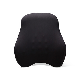 Almohada de espuma viscoelástica para soporte lumbar para respaldo de silla de ruedas con masaje infrarrojo recargable por USB - Product Image 1