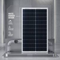 Panneau solaire rigide à bordure blanche PERC monocristallin, efficacité cellulaire 22,6%-23,5%, module PV, assemblage de cellules solaires