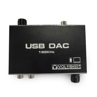 Nouvel adaptateur convertisseur Audio numérique à analogique DAC USB 192KHZ prenant en charge USB pour transmettre le signal du lecteur côté PC