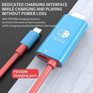 <span class=keywords><strong>Cable</strong></span> de Carga Rápida USB C Tipo-C a PD de Alta Calidad, <span class=keywords><strong>Cable</strong></span> HDTV 4K30Hz para Switch, Laptop y Teléfono Móvil - Product Image 2