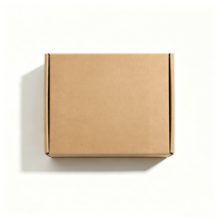 Boîtes d'expédition en carton ondulé en papier kraft naturel avec logo personnalisé imprimé et étui pour l'emballage et l'expédition de produits de beauté et de soins personnels