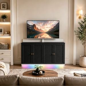 Soporte de <span class=keywords><strong>TV</strong></span> Automático para Piso con Control Remoto Inalámbrico, Capacidad de Carga de 60 kg, Compatible con Televisores de 32"-65" para Mueble de Cine en Casa - Product Image 6
