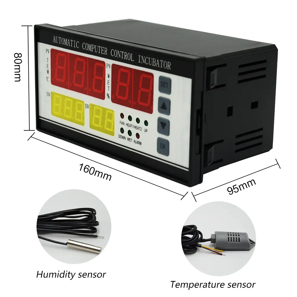 Incubadora controlador de temperatura, peças de reposição, controle de temperatura, xm-18 ovo, incubadora, controlador de temperatura e umidade