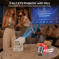 Nouveau projecteur vidéo intelligent U5, prend en charge la 4K, mini home cinéma, projecteur Android Wifi Bt