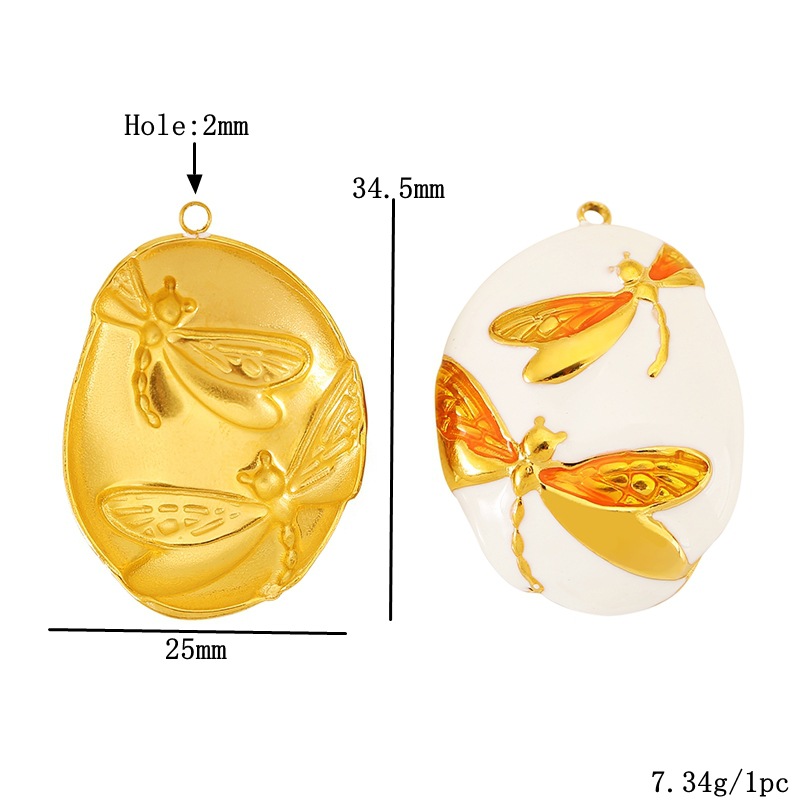 Libellule ovale jaune