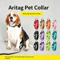 Collier pour chien et chat réglable en nylon réfléchissant de haute qualité avec bande pour AirTag et GPS