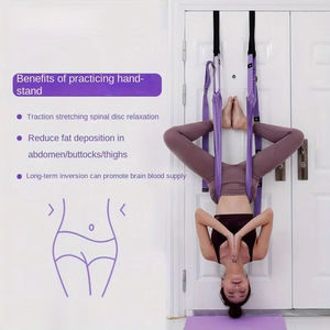 Correa de estiramiento de piernas ZJ con anclaje para puerta, entrenador de flexibilidad, asistencia para arqueos para danza, yoga aéreo, <span class=keywords><strong>ballet</strong></span> y ejercicio. - Product Image 6