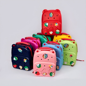 Sac à dos unique pour enfants à faire soi-même avec trous pour accessoires, sac d'école durable en EVA pour la <span class=keywords><strong>maternelle</strong></span> - Product Image 2